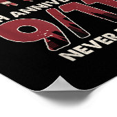 州統一された21周年記念パトリオットデイボーティフ ポスター (角)