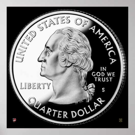 州統一された4分の1横向き ポスター (正面)