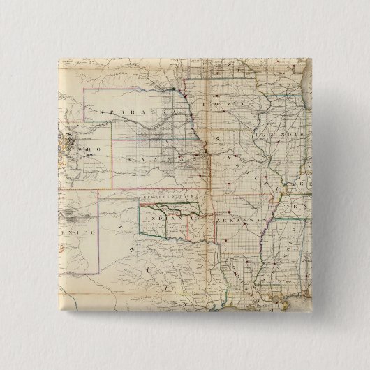 州統一された、テリトリ 缶バッジ (正面)