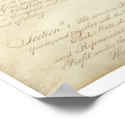 州統一されたConstitution_Pg 2 / 4 ポスター (角)