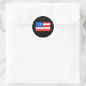 州統一されたTシャツとギフト国旗 ラウンドシール (バッグ)