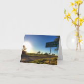 州線のサンセットノートカ空白のード（内部） カード (黄色い花)