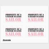 州船統一された員の財産 長方形シール (シート)