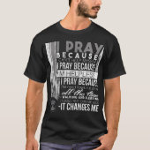 州警察官の祈りの言葉の州の警察のTシャツのハイウェー Tシャツ (正面)