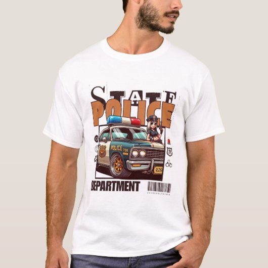 州警察 Tシャツ (正面)