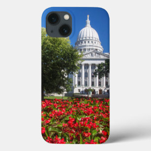 州議会議事堂の前の花 iPhone 13ケース