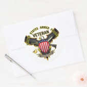 州軍統一された退役軍人、誇らしげに提供 ラウンドシール (封筒)