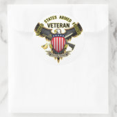 州軍統一された退役軍人、誇らしげに提供 ラウンドシール (バッグ)