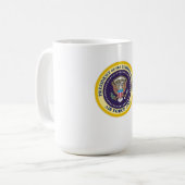 州軍統一された長 コーヒーマグカップ (正面左)