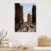 州通りノースマディソン通りシカゴ ポスター (キッチン)