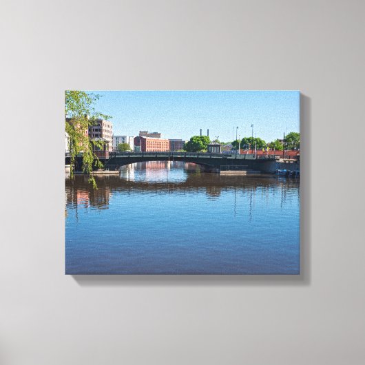 州通り橋ミルウォーキー川 キャンバスプリント (正面)