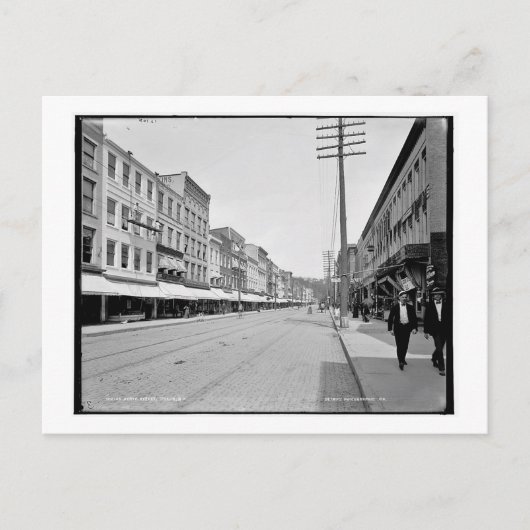 州通り、イサカ、ニューヨークヴィンテージ ポストカード (正面)