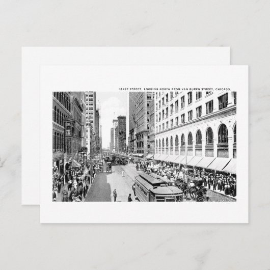 州通り、イリノイ州シカゴ ポストカード (正面/裏面)