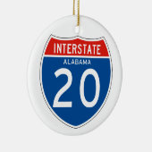 州連帯の印20 -アラバマ セラミックオーナメント (右)