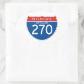 州連帯の印270 -メリーランド 楕円形シール (バッグ)