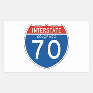 州連帯の印70 -コロラド州 長方形シール