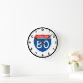 州連帯の印80 -オハイオ州 ラウンド壁時計 (ホーム)