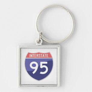 州連帯の95 (I-95)遠征旅行 キーホルダー