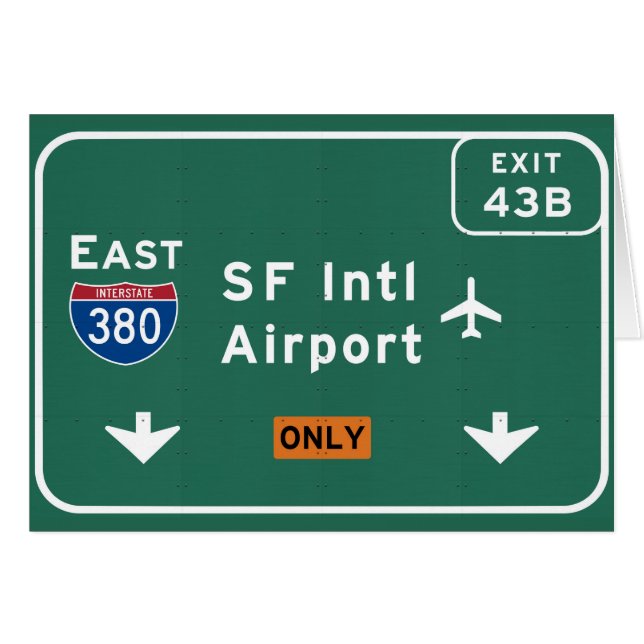 州連帯サンフランシスコカリフォルニアSFO空港I-380 E - (正面横)