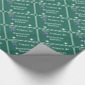 州連帯NYCニューヨークシティTriboroのBrマンハッタン ラッピングペーパー (角)