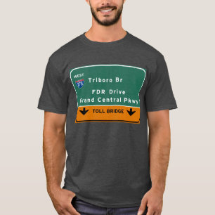 州連帯NYCニューヨークシティTriboroのBr FDRドライブ Tシャツ