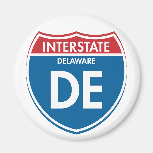 州間デラウェアDE マグネット (正面)