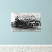 州間フェアグラウンズ自動スピードレース キャンバスプリント (インサイチュ (ウッドフロア))