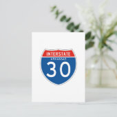 州間標識30 – アーカンソー ポストカード (スタンド正面)