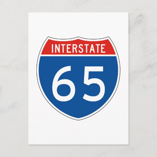 州間標識65 ポストカード (正面)