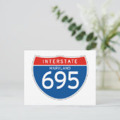 州間標識695 – メリーランド ポストカード (スタンド正面)