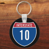 州間10 キーホルダー (正面)