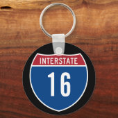 州間16 キーホルダー (正面)