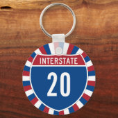 州間20 キーホルダー (正面)