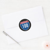 州際高速道路100 ラウンドシール (封筒)