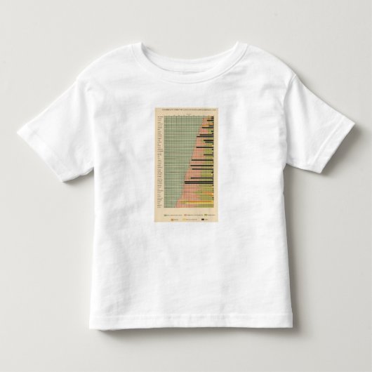 州1900年の43の要素 トドラーTシャツ (正面)