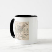 州3の地図 マグカップ (正面左)
