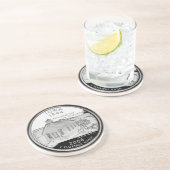 州4分の1アイオワ逆側フェイク コースター (側面)