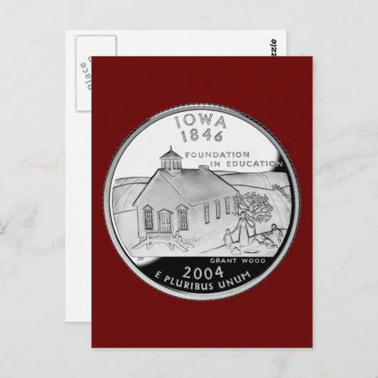 州4分の1アイオワ逆側フェイク ポストカード (正面/裏面)