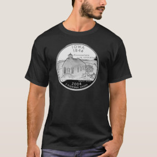州4分の1アイオワ逆側フェイク Tシャツ