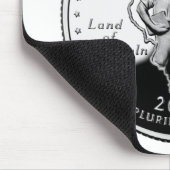 州4分の1イリノイ裏側フェイク マウスパッド (コーナー)