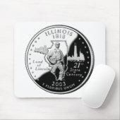 州4分の1イリノイ裏側フェイク マウスパッド (マウス)