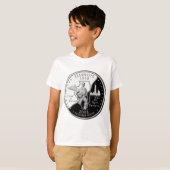 州4分の1イリノイ裏側フェイク Tシャツ (正面フル)