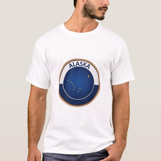 州・アラスカ国旗印Tシャツ Tシャツ (正面)