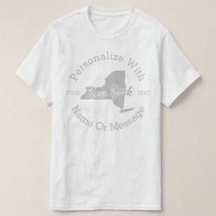 州・オブパーソナライズされた・ニューヨークTシャツ Tシャツ
