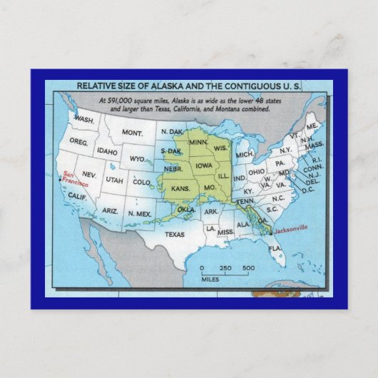 州・オブ・アラスカ ポストカード (正面)