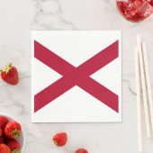 州・オブ・アラバマ州旗 スタンダードランチョンナプキン (インサイチュ)