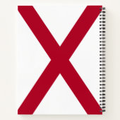 州・オブ・アラバマ州旗 ノートブック (裏面)