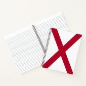 州・オブ・アラバマ州旗 ノートブック (内部)