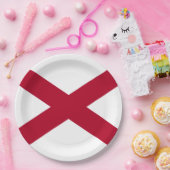 州・オブ・アラバマ州旗 ペーパープレート (パーティー)