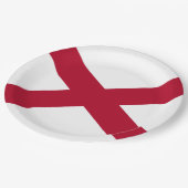 州・オブ・アラバマ州旗 ペーパープレート (アングル)